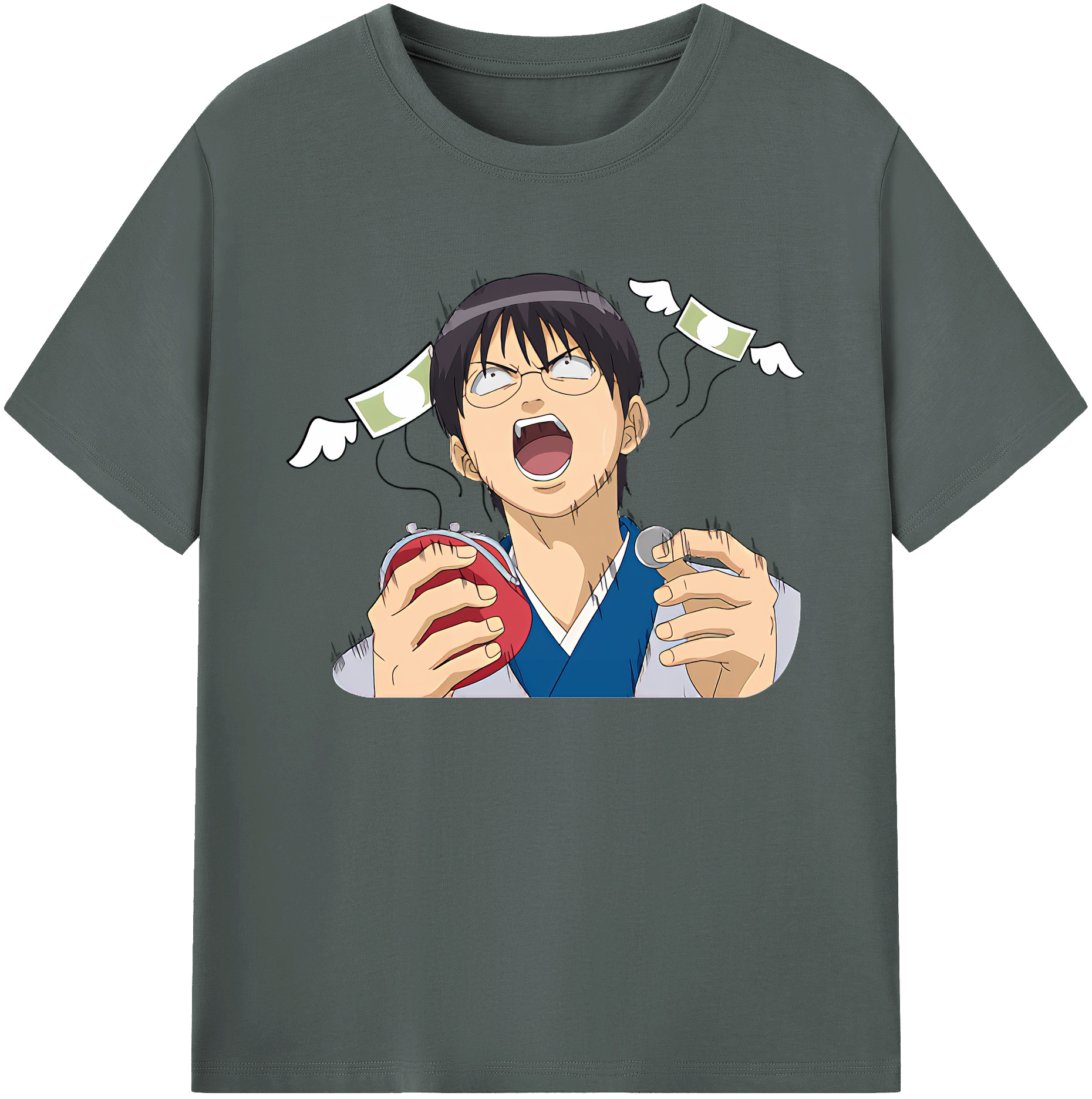 （画像用） ぎんたま 坂田銀時（さかたぎんとき） 神楽 志村新八（しむら しんぱち） GINTAMA Sakata Gintoki Kagura Shimura Shinpachi 綿100％ メンズ半袖Tシャツ｜肌触りやわらか＆通気性
